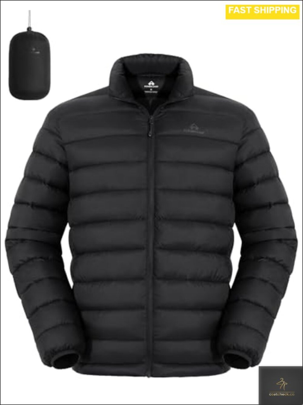 Mens Lightweight Packable Puffer Jacket Insulated Water Repellent Warm Quilted